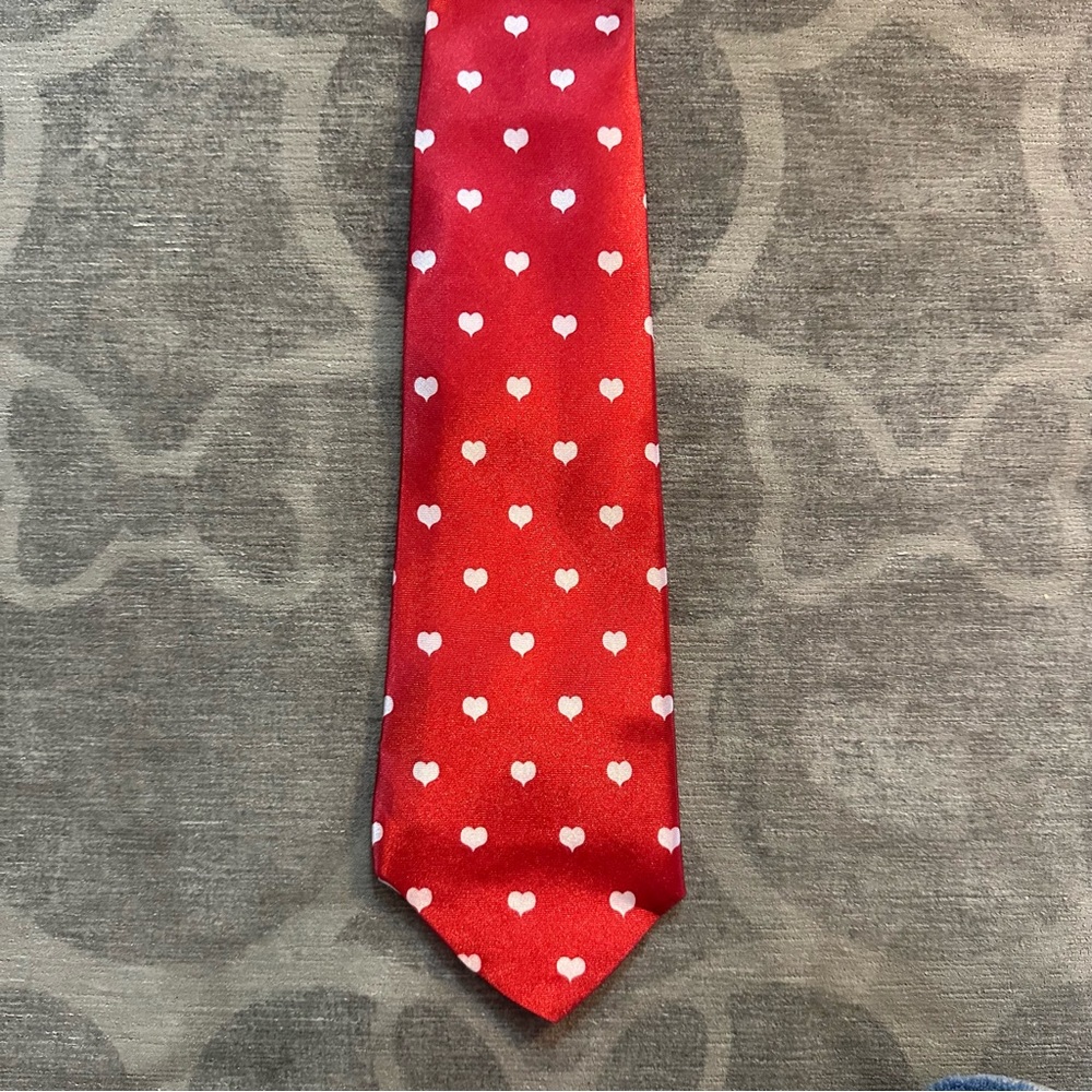 Red Heart Tie in heart shaped gift box